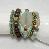 Heart Spring Time SixBeaded Bracelet Bundle Set