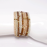 Golden Crystal Bracelet Set