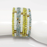 Spring Fling Crystal Triple Wrap Bracelet Set