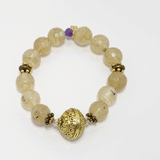 Melon Quartz Duo Beaded Bracelet Set