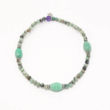 Moss Green Gemstone Ankle Bracelet