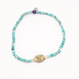 Turquoise Gemstone Ankle Bracelet