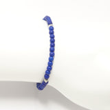 Royal Blue/Silver Beaded Bracelet