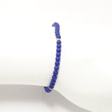 Royal Blue/Gold Beaded Bracelet