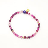 Multi Pink/Gold Beaded Bracelet