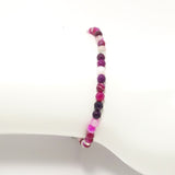 Multi Pink/Silver Beaded Bracelet