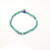 Teal/Silver Beaded Bracelet