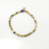 Multi Natural/Silver Beaded Bracelet