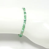 Green & White/Silver Beaded Bracelet