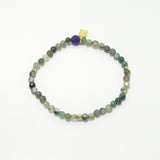 Multi Green/Gold Beaded Bracelet