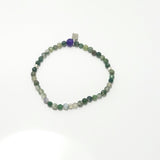 Multi Green/Silver Beaded Bracelet