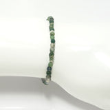 Multi Green/Silver Beaded Bracelet