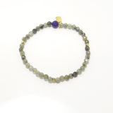 Labradorite/Gold Beaded Bracelet