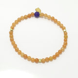 Cider/Gold Beaded Braclelet