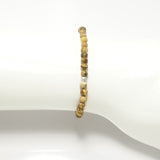 Natural Jasper/Silver Beaded Bracelet