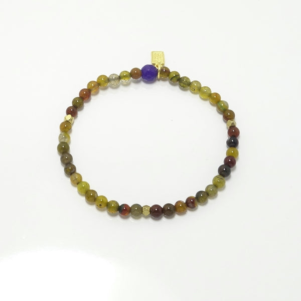 Multi Yellow/Gold Beaded Bracelet