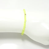 Neon Yellow/Gold Beaded Bracelet