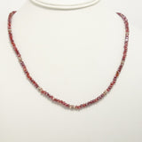 Frosted Red Rose-Gold Crsytal Triple Wrap Bracelet
