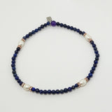 Blue Lapis Pearl Ankel Bracelet