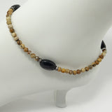 Natural Jasper Stone Ankle Bracelet