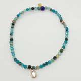 Multi Turquoise Tear Drop Ankle Bracelet