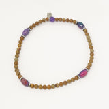 Wood Agate Ankle Bracelet