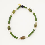 Green Agate Stone Ankle Bracelet