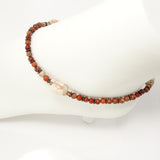 Fire Agate Ankle Bracelet