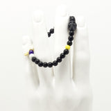 Black Matte/Black Matte Skull Men's Bracelet