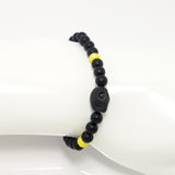 Black Matte/Black Matte Skull Men's Bracelet